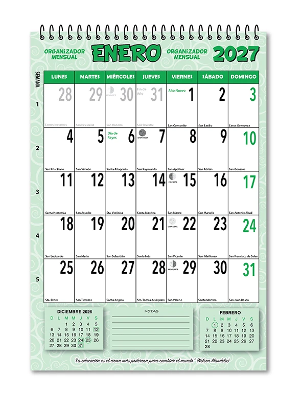 Calendario organizador de escritorio 02